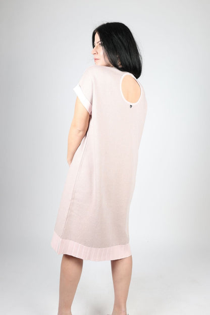 Рокля, Бял & Розов Roberto Fashion Store Dress SERDREPIN01S S Pink