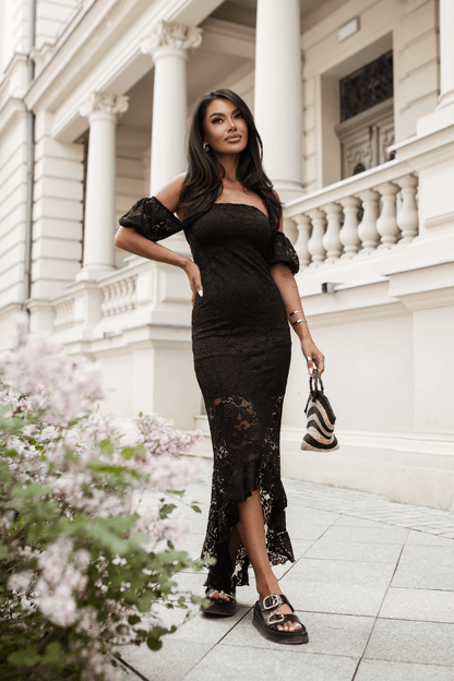 Рокля CALMA - черна LaBalancia Roberto Fashion Store Dress 5907378522767 S