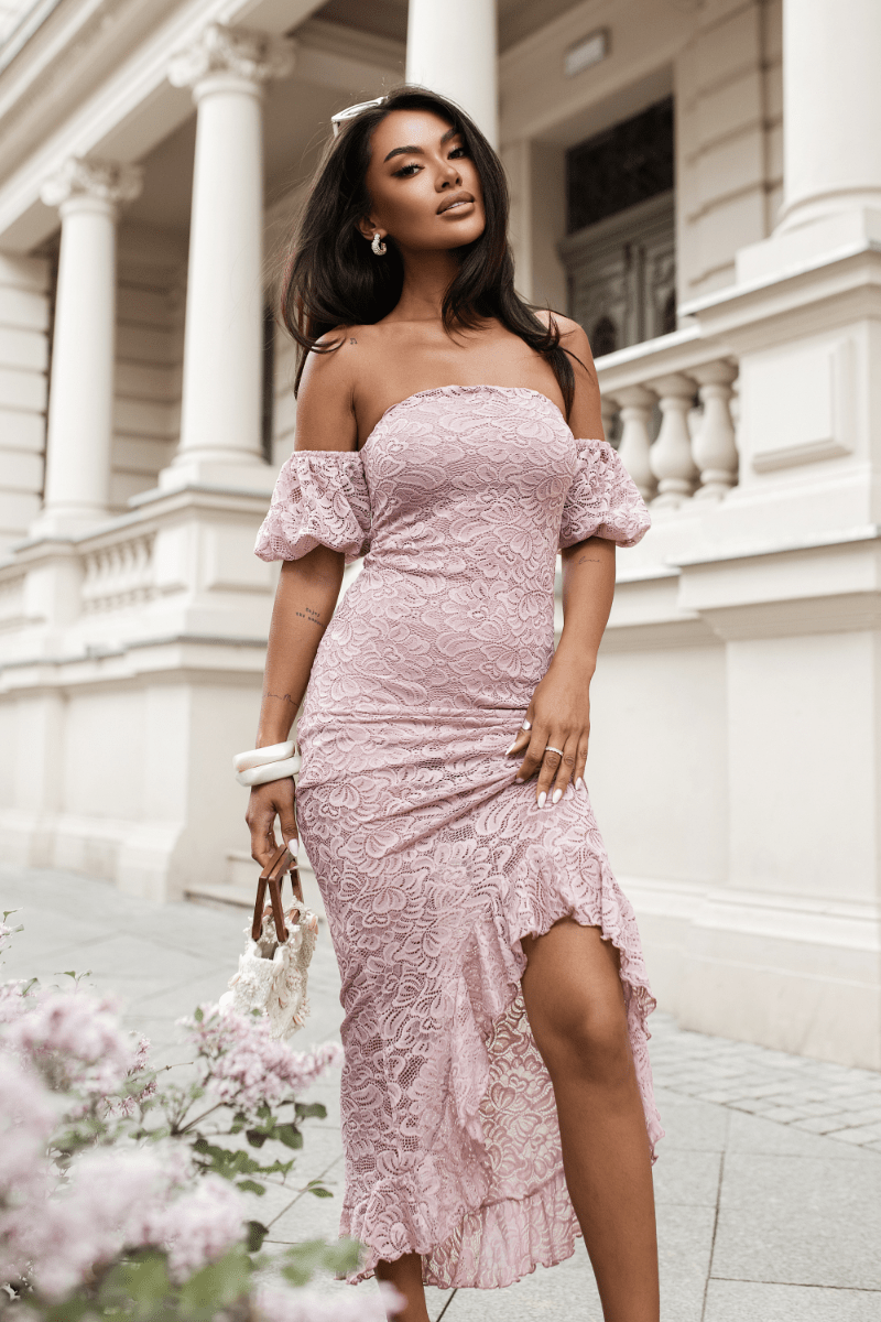 Рокля CALMA - пудрено розово LaBalancia Roberto Fashion Store Dress 5907378522859 M