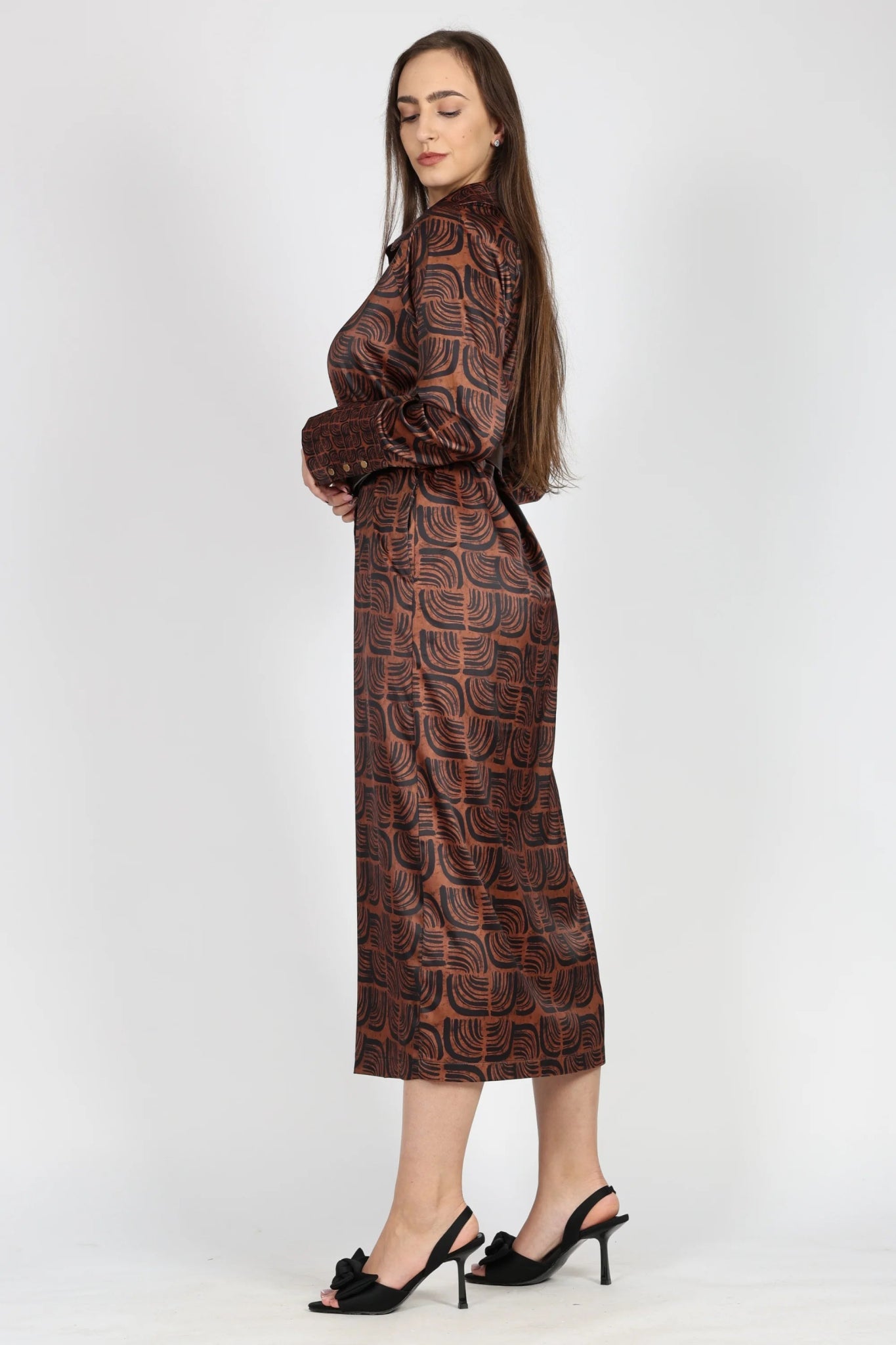 Рокля, Кафяв New Era Roberto Fashion Store One piece NLZ0612DRSBRWLNG36 36