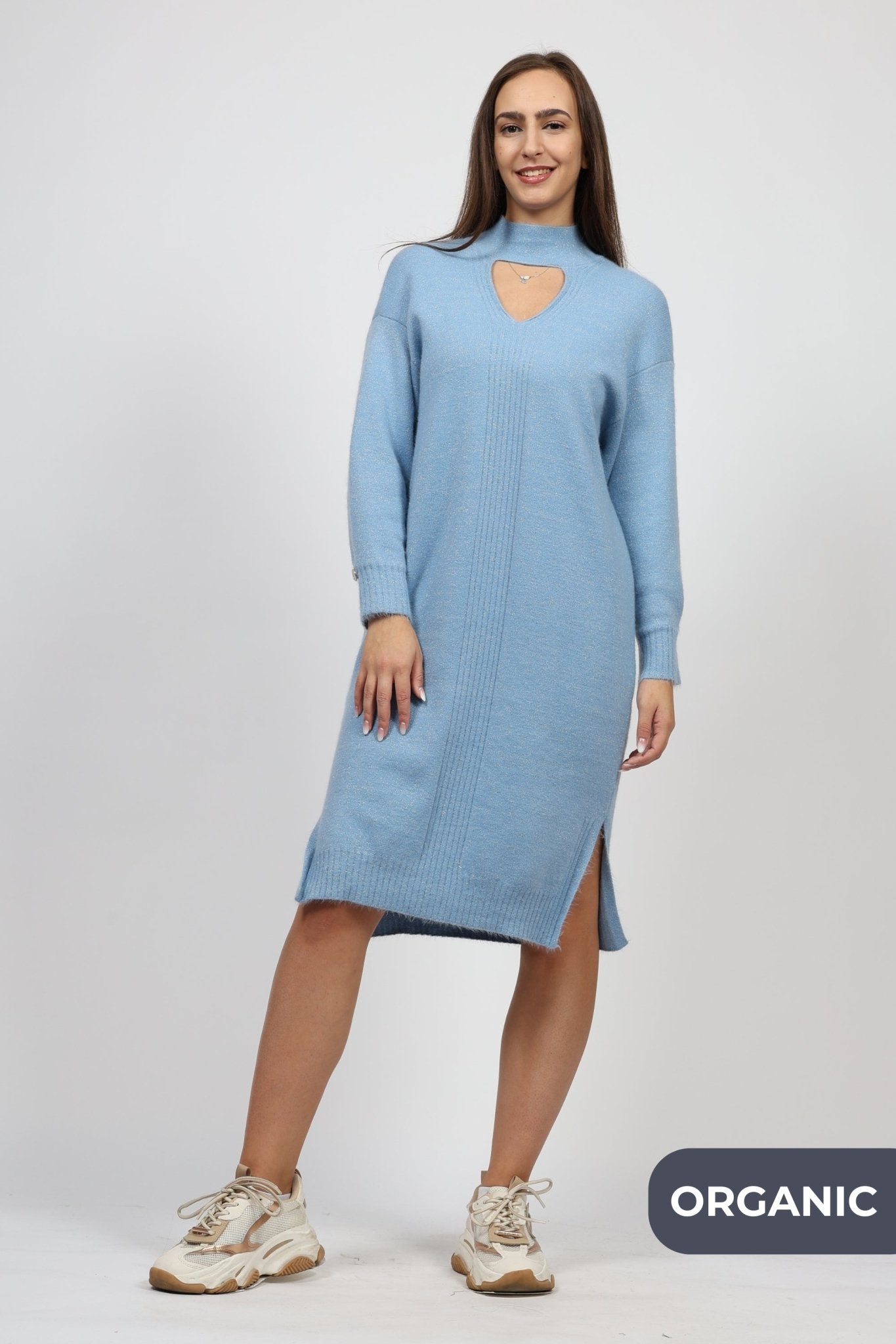 Organic cotton dress, Sky blue