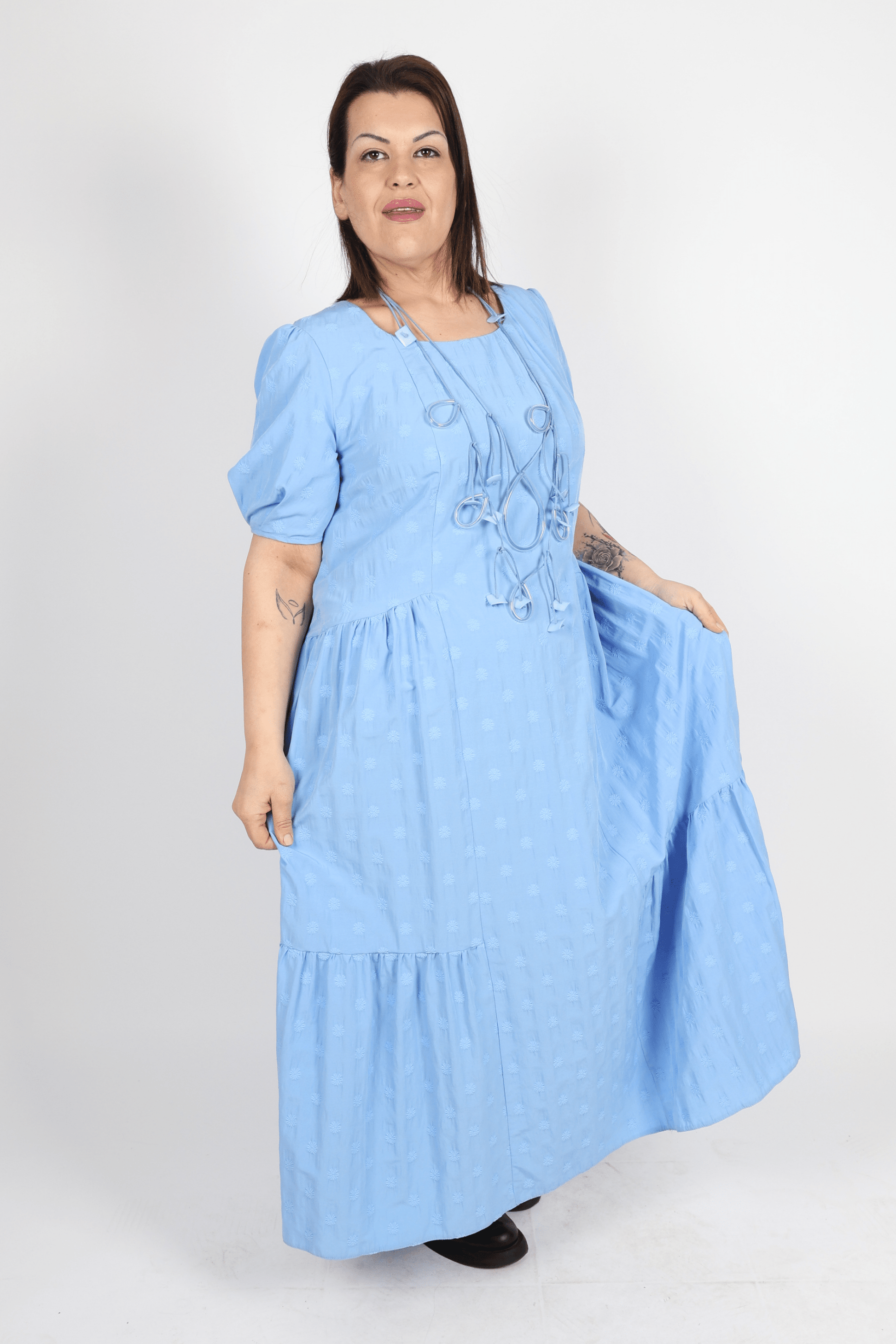 Рокля, Син Roberto Fashion Store Dress RBRFDRSSBLU120342 42 EU Blue