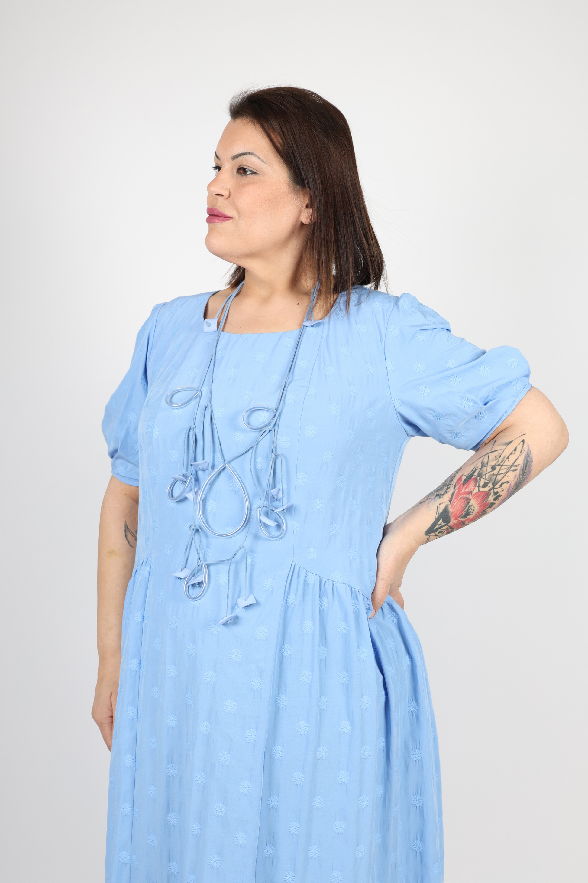 Рокля, Син Roberto Fashion Store Dress RBRFDRSSBLU120342 42 EU Blue