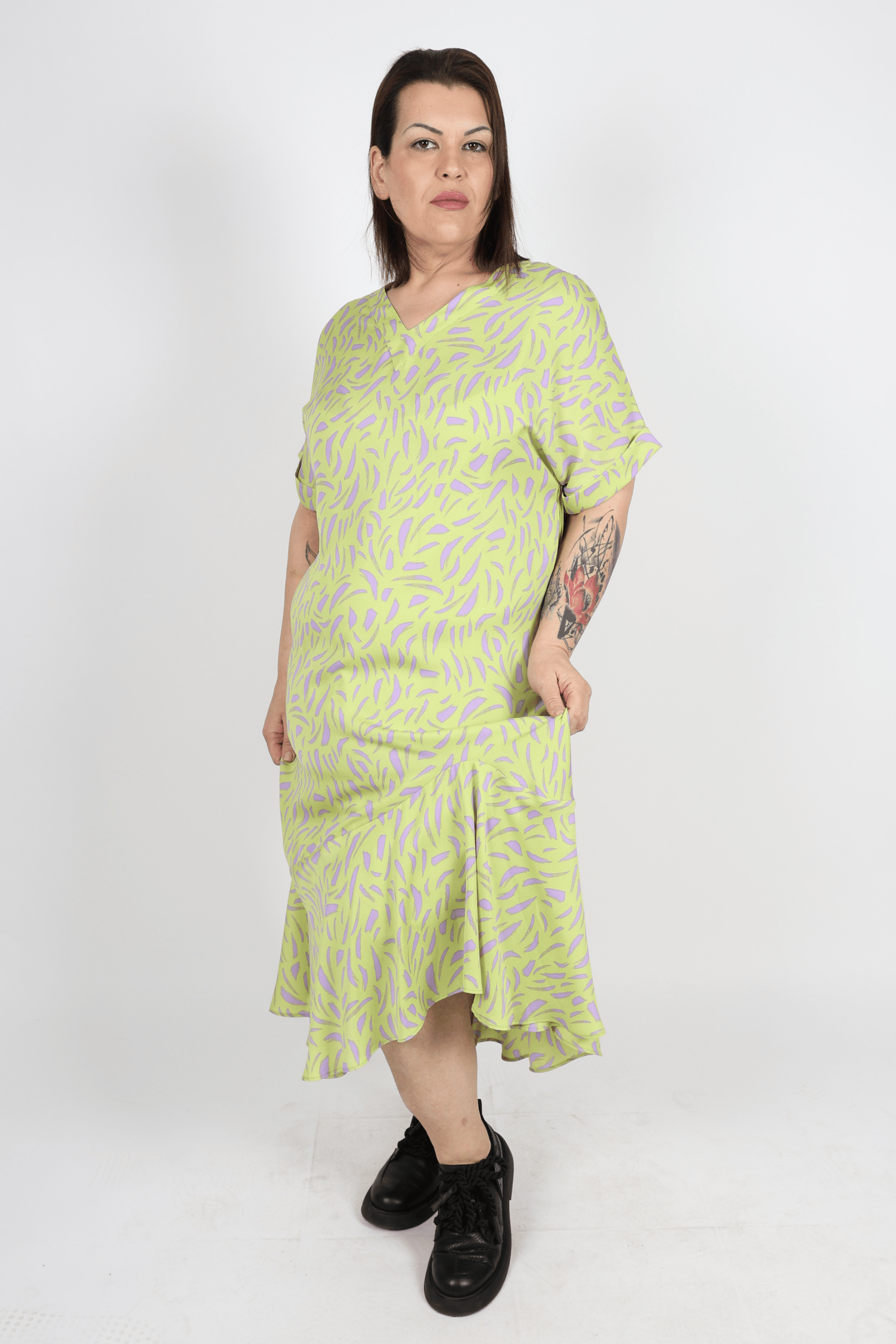 Рокля, Зелен Roberto Fashion Store Dress RBRFDRSSGRN120342 42 EU Green