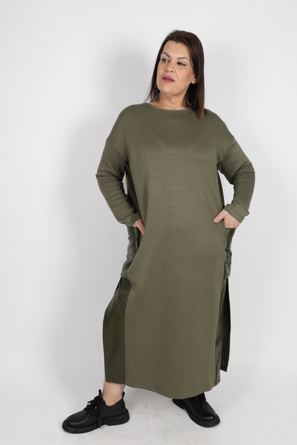 Рокля, Зелен Roberto Fashion Store Dress RBRFDRSSGRE120342 42 EU Green