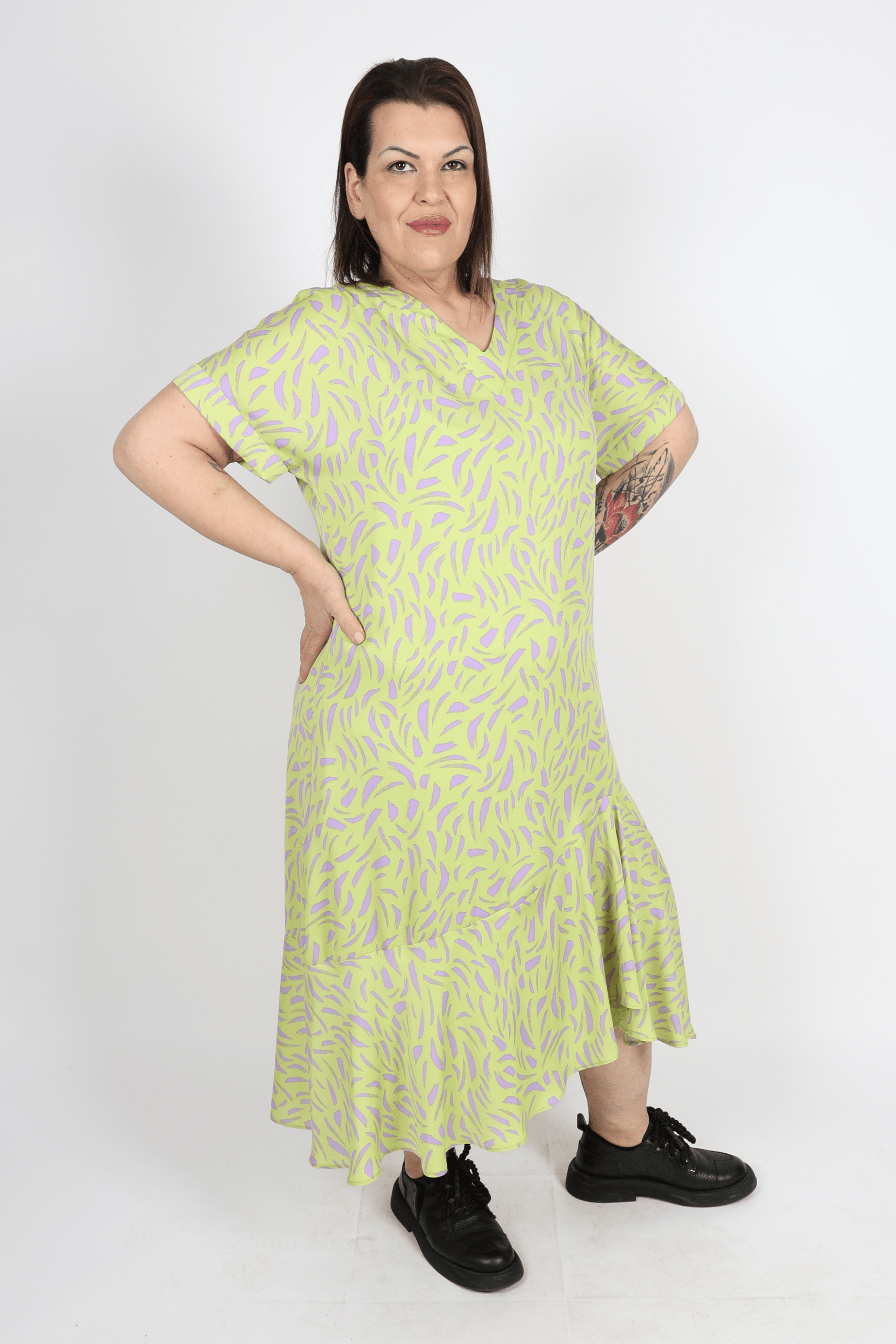 Рокля, Зелен Roberto Fashion Store Dress RBRFDRSSGRN120342 42 EU Green