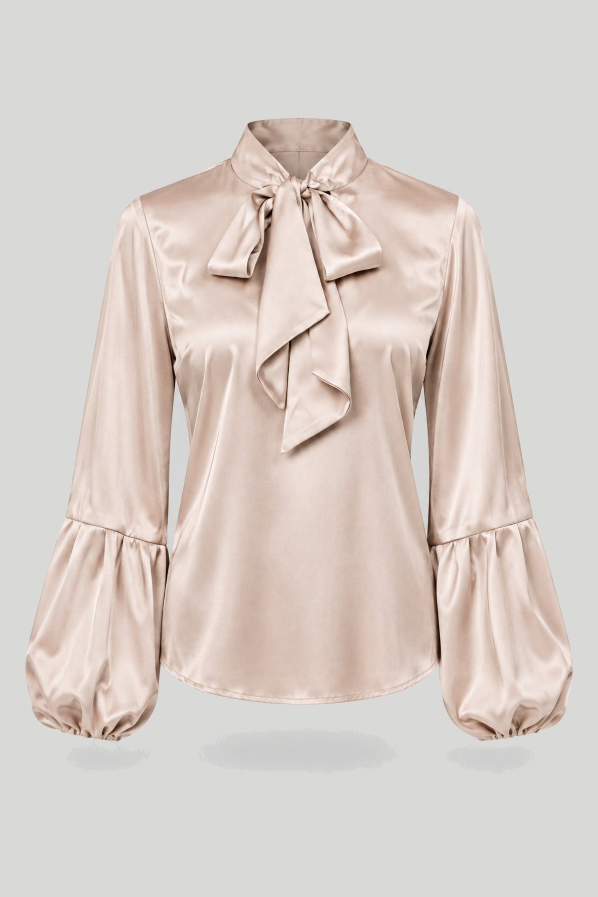 Сатенена дамска риза VIVIENNE — Беж, елегантна и мека LaBalancia Roberto Fashion Store Shirt 5907378518067 S
