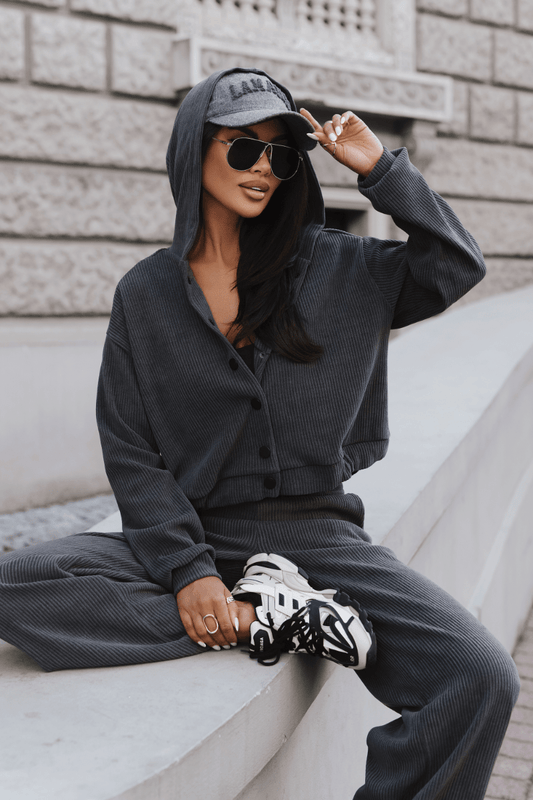 Унисекс комплект BROOKLYN в графитен цвят с модерен дизайн LaBalancia Roberto Fashion Store One piece 5907378527571 XS/S