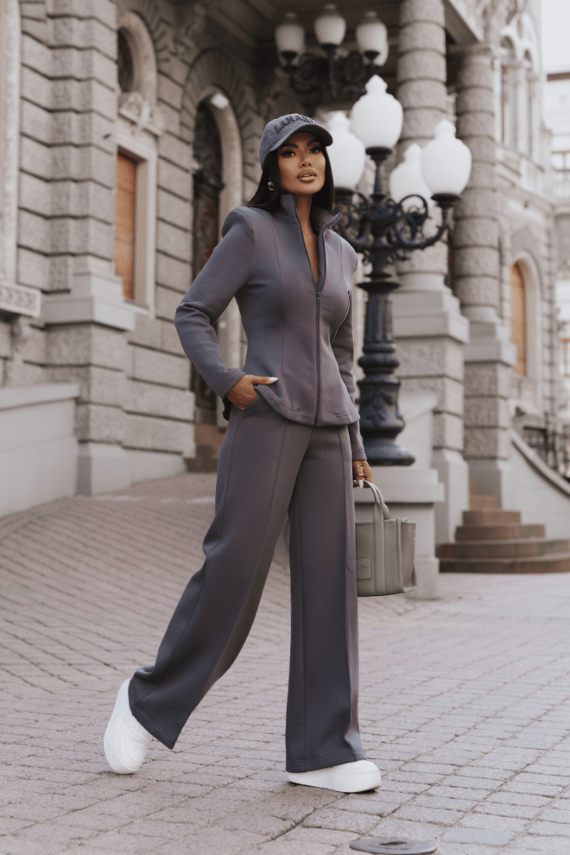 Унисекс комплект TOKYO в графитен цвят – стилен дизайн LaBalancia Roberto Fashion Store One piece 5907378527441 S